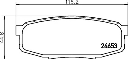 Комплект тормозных колодок HELLA 8DB 355 028-691