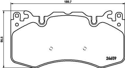 Комплект тормозных колодок HELLA 8DB 355 016-151