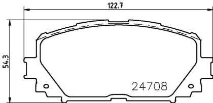 Комплект тормозных колодок HELLA 8DB 355 028-721