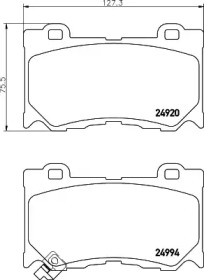 Комплект тормозных колодок HELLA 8DB 355 014-841