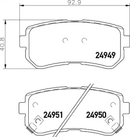 Комплект тормозных колодок HELLA 8DB 355 029-711