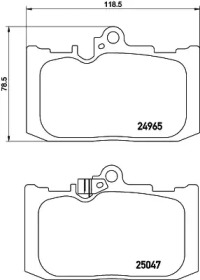 Комплект тормозных колодок HELLA 8DB 355 019-851