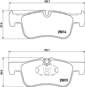 Комплект тормозных колодок HELLA 8DB 355 020-201