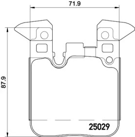 Комплект тормозных колодок HELLA 8DB 355 021-341