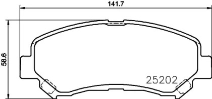 Комплект тормозных колодок HELLA 8DB 355 029-091