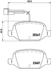 Комплект тормозных колодок HELLA 8DB 355 019-631