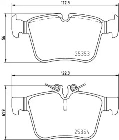 Комплект тормозных колодок HELLA 8DB 355 026-601