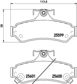 Комплект тормозных колодок HELLA 8DB 355 029-941