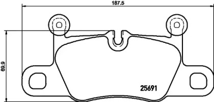 Комплект тормозных колодок HELLA 8DB 355 021-351