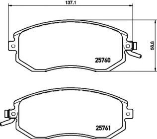 Комплект тормозных колодок HELLA 8DB 355 030-331