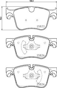 Комплект тормозных колодок HELLA 8DB 355 024-751