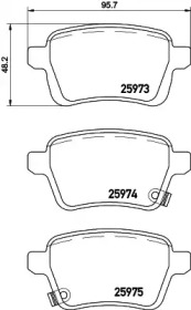 Комплект тормозных колодок HELLA 8DB 355 021-441