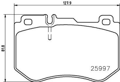 Комплект тормозных колодок HELLA 8DB 355 026-611