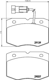 Комплект тормозных колодок HELLA 8DB 355 005-501