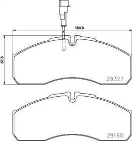 Комплект тормозных колодок HELLA 8DB 355 020-711