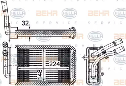 Теплообменник HELLA 8FH 351 002-141