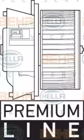 вентилятор HELLA 8EW 351 039-321