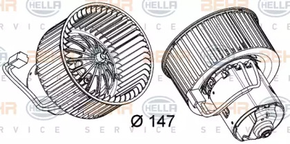 вентилятор HELLA 8EW 351 040-241