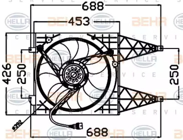 Вентилятор HELLA 8EW 351 042-551