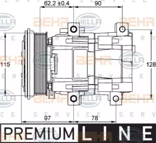 Компрессор HELLA 8FK 351 113-191