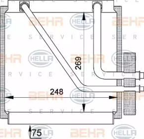 Испаритель HELLA 8FV 351 210-141