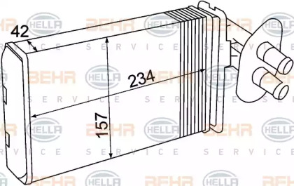 Теплообменник HELLA 8FH 351 308-741