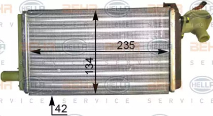 Теплообменник HELLA 8FH 351 311-351