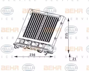 Теплообменник HELLA 8FH 351 312-111