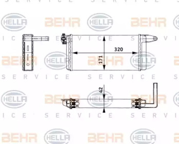 Теплообменник HELLA 8FH 351 312-281