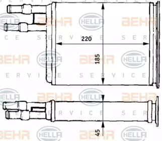 Теплообменник HELLA 8FH 351 313-171