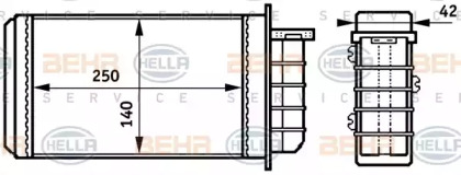 Теплообменник HELLA 8FH 351 313-191