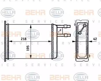 Теплообменник HELLA 8FH 351 313-371