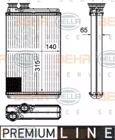 Теплообменник HELLA 8FH 351 315-571