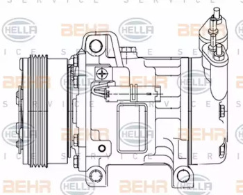 Компрессор HELLA 8FK 351 316-051