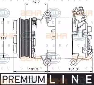 Компрессор HELLA 8FK 351 334-041