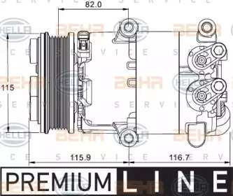 Компрессор HELLA 8FK 351 334-061