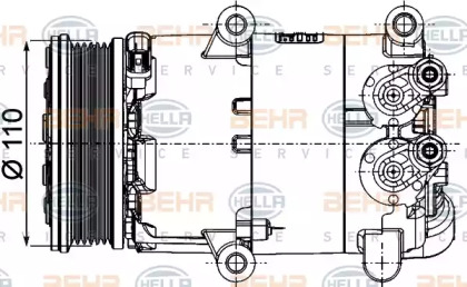 Компрессор HELLA 8FK 351 334-371