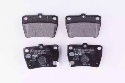 Комплект тормозных колодок HELLA 8DB 355 010-521