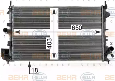 Теплообменник HELLA 8MK 376 700-351