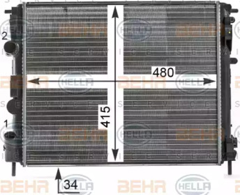 Теплообменник HELLA 8MK 376 700-574