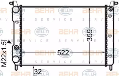 Теплообменник HELLA 8MK 376 704-784