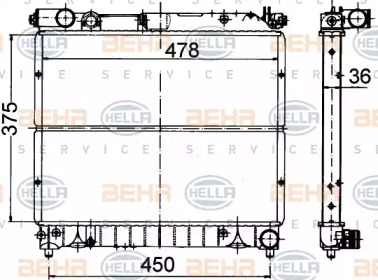 Теплообменник HELLA 8MK 376 707-051