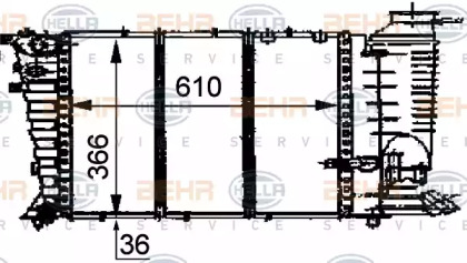 Теплообменник HELLA 8MK 376 707-281