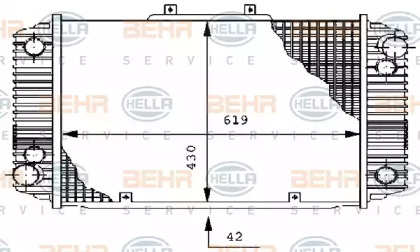 Теплообменник HELLA 8MK 376 711-551