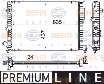 Теплообменник HELLA 8MK 376 712-691