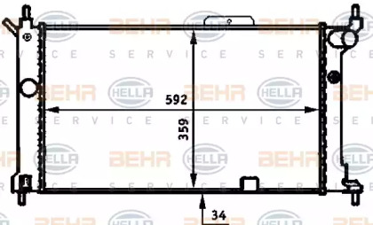 Теплообменник HELLA 8MK 376 713-581