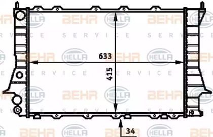 Теплообменник HELLA 8MK 376 713-604