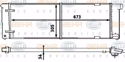 Теплообменник HELLA 8MK 376 714-641