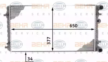 Теплообменник HELLA 8MK 376 716-611