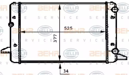 Теплообменник HELLA 8MK 376 717-744